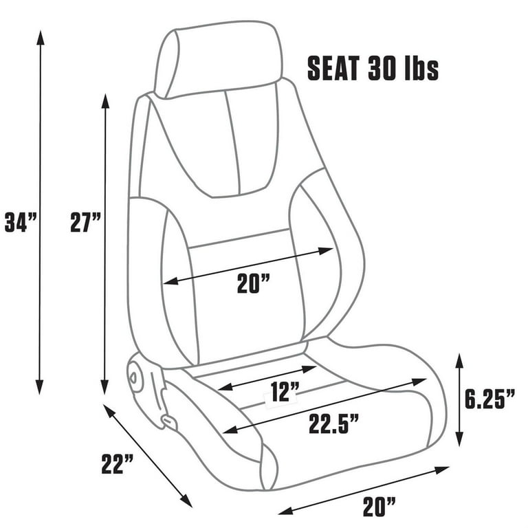 Procar Elite Lumbar Seat - LH - Black Vinyl Procar Elite Lumbar Seat - LH - Black Vinyl