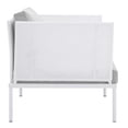 thumbnail image 4 of Modway Harmony 7-Piece  Sunbrella® Outdoor Patio Aluminum Sectional Sofa Set in White Gray, 4 of 10