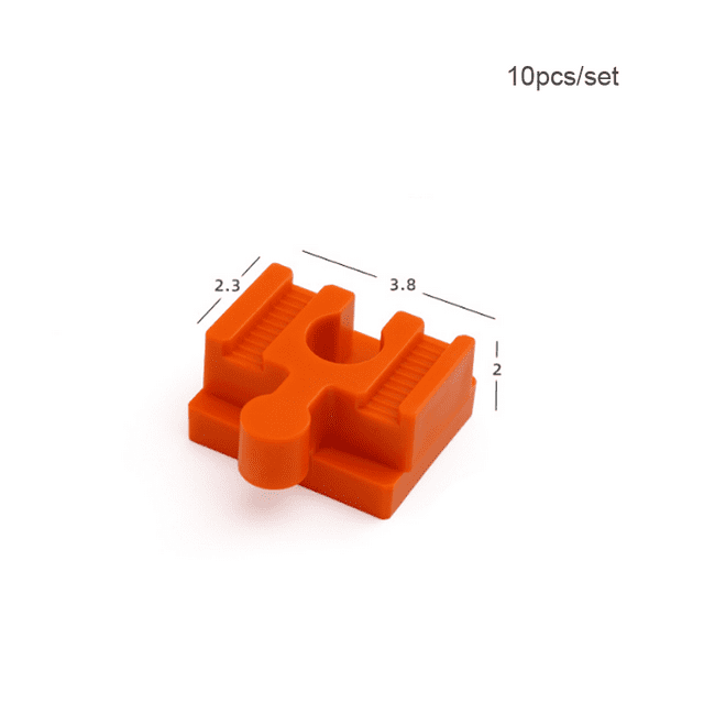 5/10 Pcs Connecteurs Universels pour Rails en Bois Accessoires Blocs de Grande Taille Adaptateurs de Connexion pour Rails de Train de Marque Orange-1