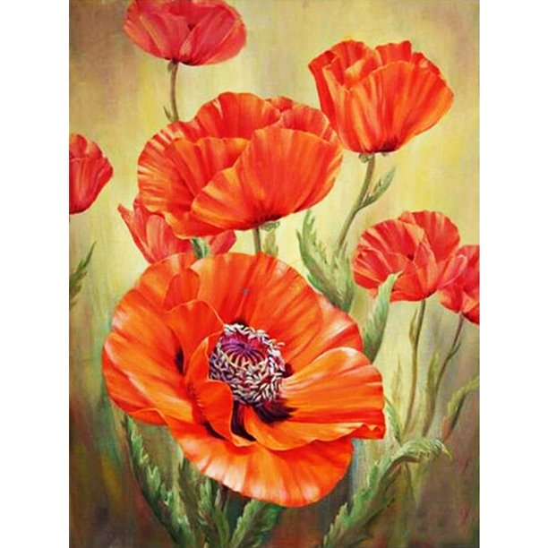 5D diamante pintura flores completo redondo taladro DIY pared arte manualidades decoración del hogar Likrtyny Arte deco