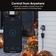 thumbnail image 3 of Wyze Plug Outdoor, Dual Outlets Energy Monitoring, IP64, 2.4GHz WiFi Smart Plug, Works with Alexa, Google Assistant, IFT, 3 of 7