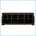 thumbnail image 2 of TV Furniture Farmhouse Espresso TV Stand with Rattan Storage | Fits 70” TVs | 65”W | MDF, 2 of 14
