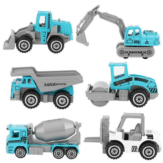 Modelo de Coche de Ingeniería BuyWeekMX 6 Piezas 1:64 para Niños