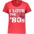 thumbnail image 3 of Inktastic I Love the '80s-musical Notes Women's Plus Size T-Shirt, 3 of 5