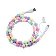 thumbnail image 3 of USB To Type-C Beaded Phone In 1 Usb Charger Chargers For Fast Charging PVC Multi Charger Cable USB To Type-C type 1, 3 of 9