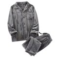 thumbnail image 4 of SUYIDA Winter for Women Set Plus Size,Coral Pajama Set Soft Flannel Sleepwear for Cold Weather Home Wear with Thick Warm Fabric - Grey, 4 of 4