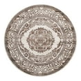 thumbnail image 2 of Unique Loom Hermitage Collection Area Rug - Malachite (6' Round Chocolate Brown/Black), 2 of 6
