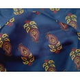 thumbnail image 4 of oneOone Silk Tabby Fabric Leaves & Paisley Block Print Fabric BTY 42 Inch Wide, 4 of 4