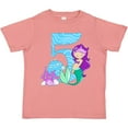 thumbnail image 3 of Inktastic Fifth Birthday Mermaid Girls Toddler T-Shirt, 3 of 5