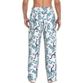 thumbnail image 3 of Qekee Hand Drawn Snake Men's Straigh Pajama Pant, 3 of 9
