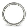thumbnail image 2 of Auriga Fine Jewelry Titanium Diamond Cut 6mm Band for Men Size 12.5, 2 of 6