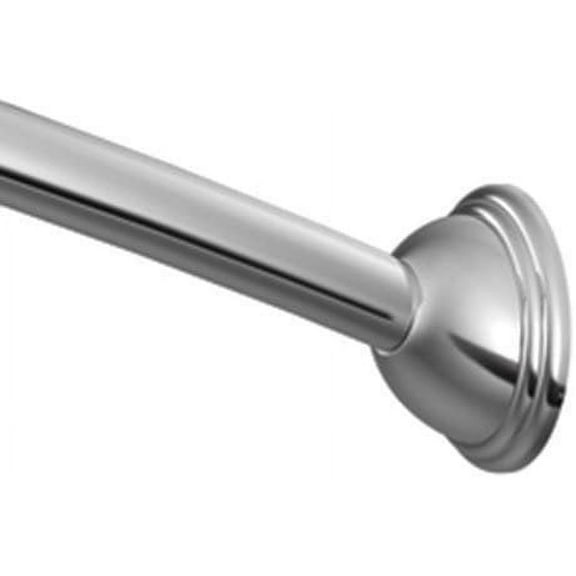 Moen Adjustable Curved Shower Rod 72 in. L Chrome