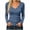 Blue——Fal Savings, variant on Oiangi Women Long Sleeve Slim-Fit Sweaters V Neck Knit Pullover Tops Fall Winter Soft Base Layer Light Blue L