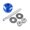 Blue, variant on Vehicle Hood Pin Push Button Latch Kit Aluminum Alloy Quick Release Lock for Car Automotive Engine Bonnet