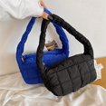 thumbnail image 4 of Bolso Para Axilas De Mujer De Otoño E Invierno, Bolsos De Un Solo Hombro De Color Sólido, Bolso A Cuadros Serendint AP007372-04, 4 of 6