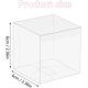 thumbnail image 2 of Paquete de 50 Cajas Transparentes de Plástico, Cajas de Regalo 6 x 6 x 6 cm, Cajitas para Dulces y Recuerdos, para Fiesta Boda Cumpleaños Baby Shower, 2 of 4