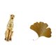 thumbnail image 5 of Figura de guepardo,Figura de guepardo dorado,adorno de escritorio moderno,Esculturas de pared de hojas,Esculturas de pared de hierro forjado con hojas de ginkgo,Escultura de pared con hojas de, 5 of 8