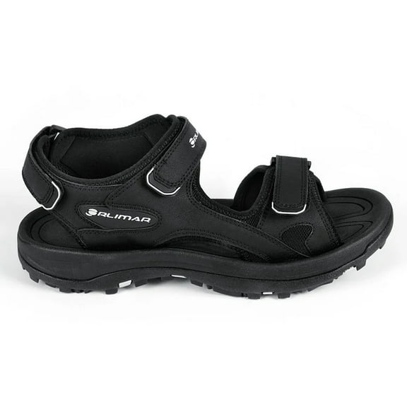 Orlimar Men's Hook and Loop Closure Spikeless Golf Sandal, 12 Medium Black -