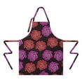 thumbnail image 2 of Pioneer Flower Floral Print Pattern Apron-Garden Aprons for Women with Pockets-Cotton Linen Waterproof Kitchen Cooking Gardening Aprons Adjustable for Kitchen,Cooking,BBQ and Salon 33x27 Inch, 2 of 7