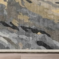 thumbnail image 6 of Well Woven Abstract Dunes Modern Retro Marble Flat-Weave Gray Gold 9'10" x 13' Area Rug, 6 of 7
