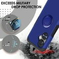 thumbnail image 3 of For OnePlus Nord N30 5G Tough Hybrid With Ring Stand + Tempered Glass - Classic Blue, 3 of 6