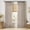 Burlywood Birch, variant on Pinch Pleated Thick Linen Curtains 90 Inches Long 2 Panels for Living Room Bedroom, Linen Texture Memory Trained Drapes Pinch Pleat Rustic Farmhouse Window Curtains with Hooks&Rings, Taupe