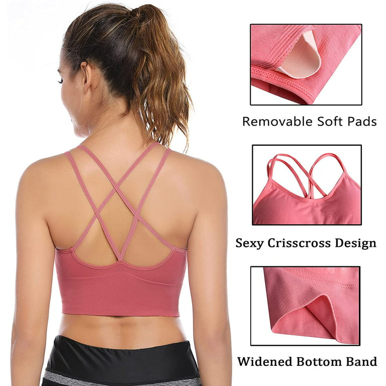 Sexy Red Fitness Sports Bra, Crossfit Bra, Exercise Bustier Top