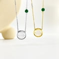 thumbnail image 5 of 14K Gold Lucky Pendant Necklace, Roound Natural Jadeite Necklace, Sophisticated Jewelry Gift for Her, 5 of 5