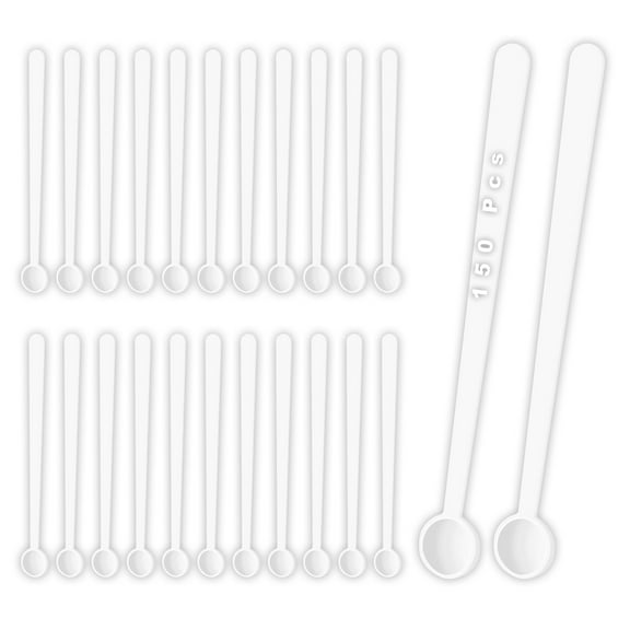 LELE LIFE 150pcs Tiny Measuring Spoons, 1/32 Teaspoon Micro Powder Mini Spice Spoons, 150 Milligram Mini Scoops for Powder Cosmetics Medicine