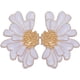 thumbnail image 1 of Pendientes vintage de flores para mujer, de aleación esmaltada, con forma de media flor. Pendientes de verano estilo boho playero con flores. Regalos de joyería para mujer., 1 of 9