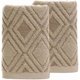 thumbnail image 1 of Hand Towels Set of 2 Diamond Pattern 100% Cotton Absorbent Soft Decorative Towel for Bathroom 13.4 x 29.5 Inch, 1 of 5