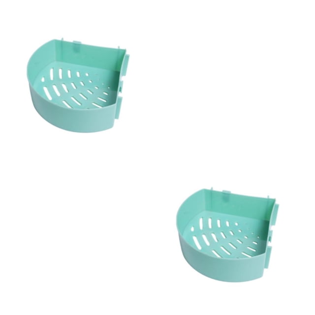 kurtrusly Multifunctional Hanging Shower Organiser – Rust-Proof And Stackable Storage Easy-to-Clean Shower Organiser No Drilling round green 2Set