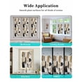thumbnail image 6 of Window Privacy Film Modern Black Brown Stained Glass Window Film Decorative Sun Block Window Cover Abstract Oil Painting Art Window Clings Static Adhesive Sticker for Bathroom 29.5"x118", 6 of 7