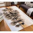 thumbnail image 3 of Big African Elephants Rugs, Elephant Family Rugs, Farmhouse Rug, Animal Rug, Colorful Rug, Anti-Slip Carpet, Easy To Clean Rug, Small Rug, 5.2'x7.5' - 160x230 cm, 3 of 8
