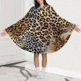 thumbnail image 4 of Leopard Animal Print Texture Blanket Oversized Wearable Hooded Blanket Warm Throw Blanket Buttons Sweatshirt For Women Men Teens Flannel, 4 of 8