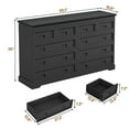 thumbnail image 2 of Afuhokles 10 Drawers Dresser, 55" Large Drawers Dresser for Bedroom, Black, 2 of 8