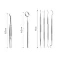 thumbnail image 2 of Dental Tools Set Dental Floss Picks Teeth Tartar Scraper Mouth Mirror for Personal Use Teeth Kit 6 PCS, 2 of 10