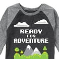 thumbnail image 3 of Instant Message - Gamer - Ready for Adventure - Toddler & Youth Raglan Graphic T-Shirt, 3 of 6