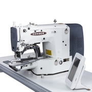 Consew CM-1900HS-XL Fully Automatic Direct-Drive Computer-Controlled Bartacking Machine, Extra-Large 50mm x 60mm Sewing Area, Includes KD Table & Stand
