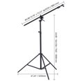 thumbnail image 3 of KFFKFF Aluminum Light Stand with Air Cushioning, Extendable to 12.8 ft/390 cm, Versatile Photography Stand with Boom Arm and Sandbag, Supports up to 5kg, 1/4 in Screw Compatible with Softbox, 3 of 9