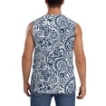thumbnail image 4 of Balery Paisley4 Camisetas sin mangas para hombre, absorbe la humedad y protege contra el mal olor.-X-Large, 4 of 7