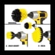 thumbnail image 5 of Kit de Cabeza de Cepillo de Limpieza EléCtrica de 4 Piezas Multifuncional Baldosa de CeráMica Space Car Hub Sin áNgulo Muerto Herramientas de Limpieza del Hogar, 5 of 5