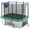 Green, variant on Gymax 10 x 8 FT Heavy-Duty Trampoline w/Basketball Hoop Soccer Goal Non-Slip Ladder Blue