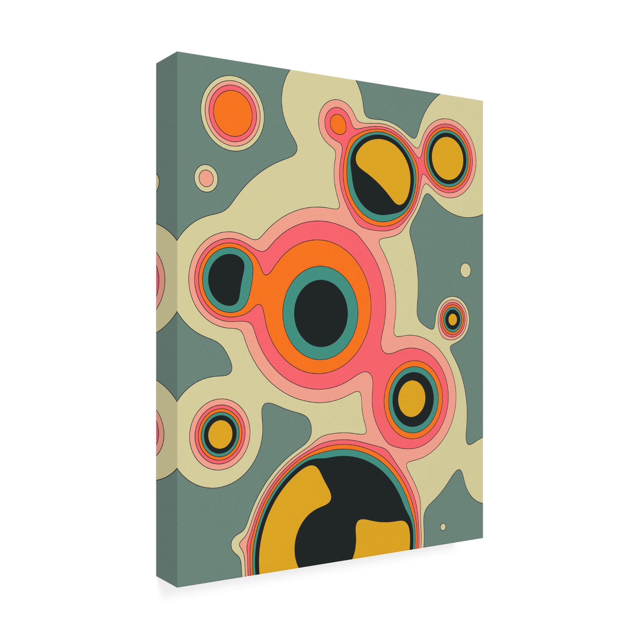 Trademark Fine Art Jazzberry Blue  Fluid Geometrics 2 Canvas Wall Art