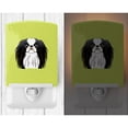 thumbnail image 2 of Caroline's Treasures BB1292CNL Checkerboard Lime Green Japanese Chin Ceramic Night Light, 6x4x3", multicolor, 2 of 2