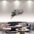 thumbnail image 2 of Soccer Ball Soccer Player Goal Silhouette Goal Keeper Vinyl Wall Sticker Wall Art Wall Decal Sport Boys Girls Kids Room Design Bedroom Decor Soccer PlayerSports Vinyl Decoration Size (10x10 inch), 2 of 3