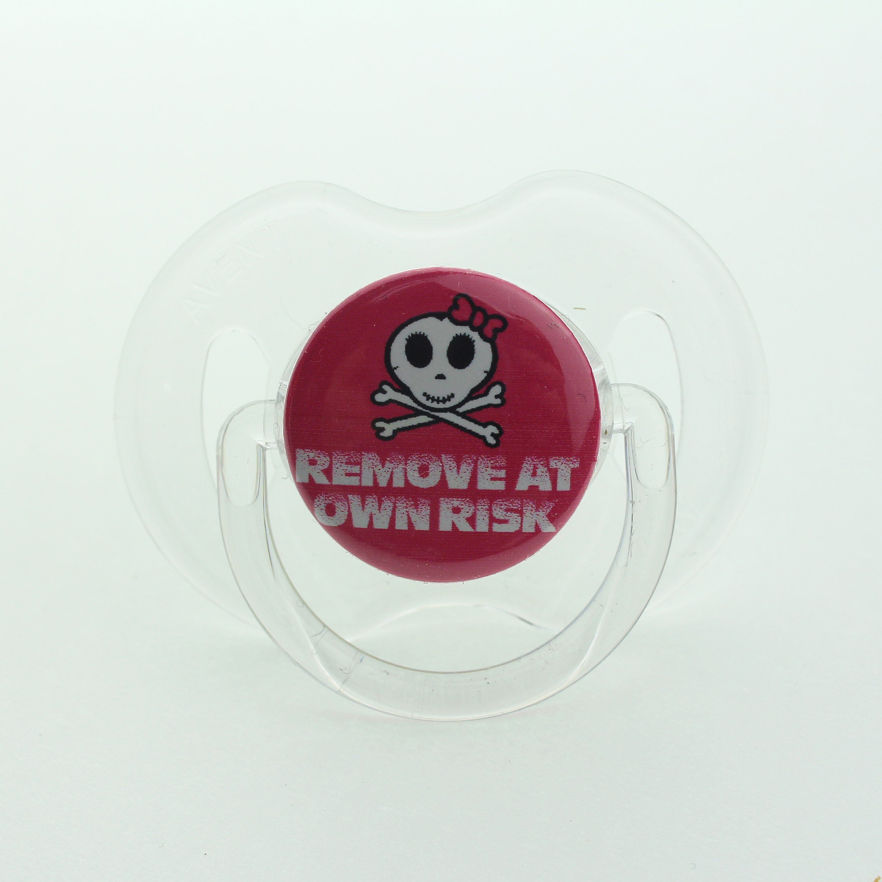 Remove at Your Own Risk Skull Pacifier - Walmart.com