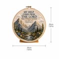 thumbnail image 3 of Cross Stitch Kit with Mountain Landscape Design and Scripture Verse, 6-Inch Hoop, Beige Fabric and Multicolor Threads, for Beginners and Craft Enthusiasts, Diy Needlework Set, 3 of 5
