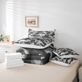 thumbnail image 6 of jejeloiu Cartoon Dinosaur Skeleton 7-Piece Bedding Comforter Set,Rustic Farmhouse Camouflage King Bedding Sets,White Green Bed Sheets For Boys Kids,Super Cozy Room Decor Reversible, 6 of 8