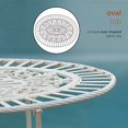 thumbnail image 4 of Alpine Corp KIY212A-WT Bistro Table & Chairs Set, White, 4 of 5